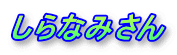 ����Ȃ݂���
